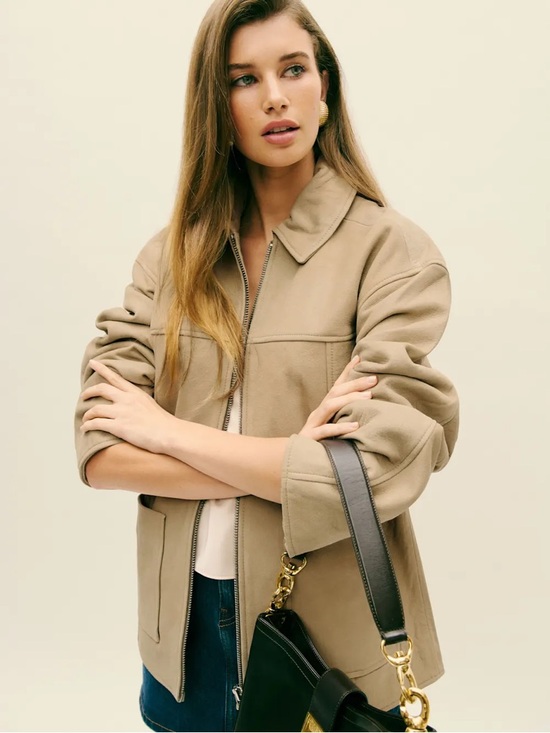 Reformation Jackets & Blazers - Reformation- Veda Bennett Oversized Leather Bomber